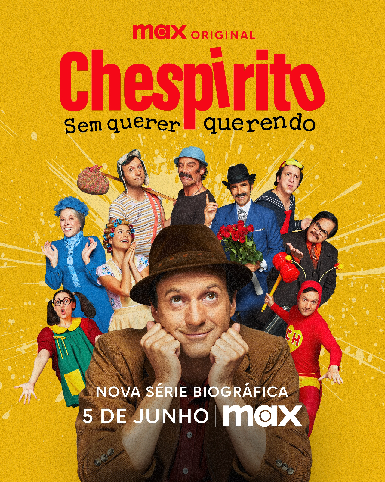 Trailer de “Chespirito” mostra criação de “Chaves” e “Chapolin”