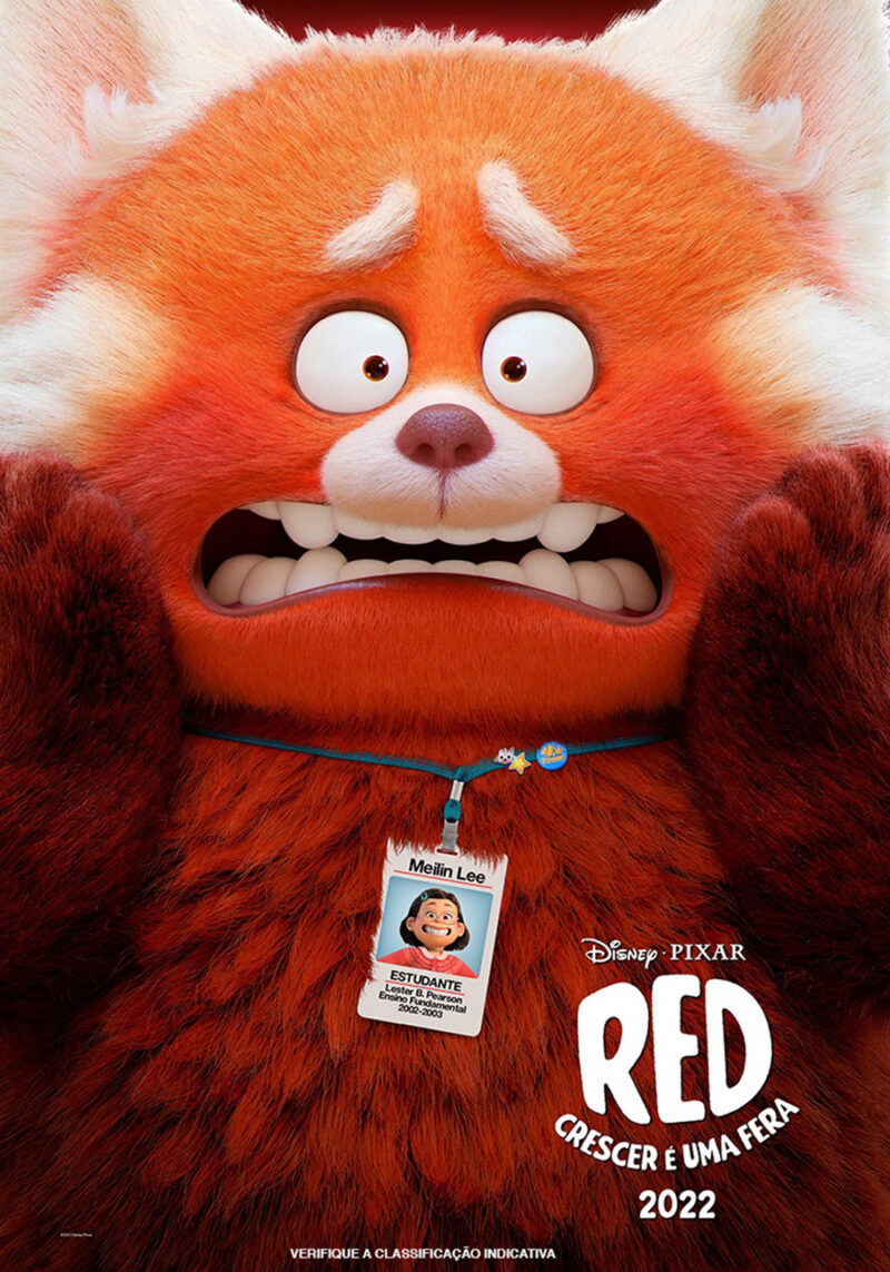 Raide R Red Animado Red: Teaser dublado apresenta nova animação da Pixar