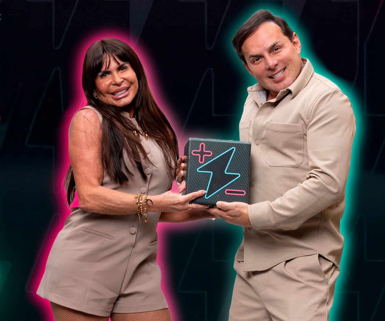Oficial de Justiça notifica Gretchen e marido dentro do Power Couple 7